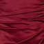 Wine Satin Strappy Cowl Neck Gathered Skirt Midi Dress