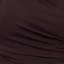 Chocolate One Shoulder Knot Skirt Midi Dress