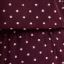 Burgundy Polka Dot Print High Neck Long Sleeve Mini Dress