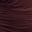 Chocolate Off The Shoulder Ruched Midi Dress
